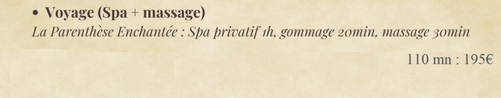 massage et spa privatif Hazebrouck